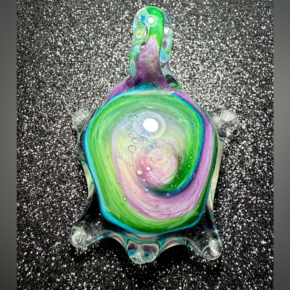 Art Glass Hand Blown Turtle Figurine
